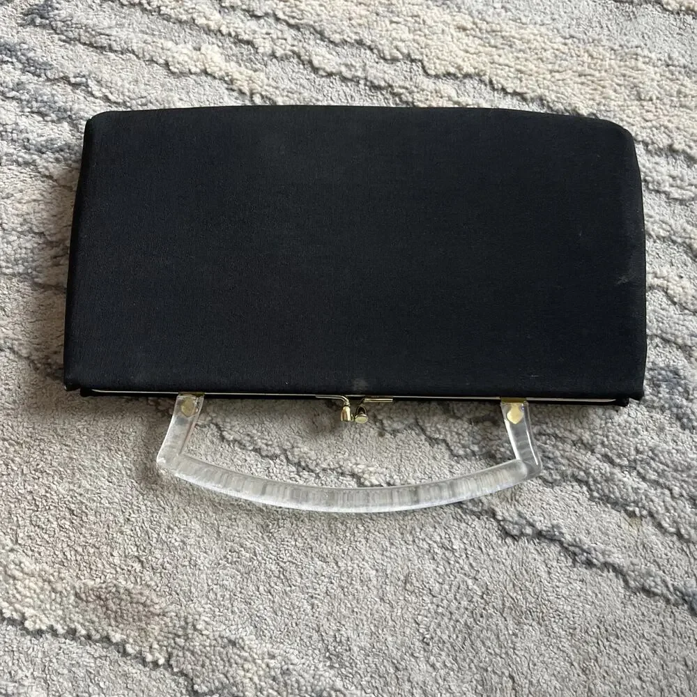HL Vintage Harry Levine Clutch Bag Black